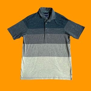 Tommy Bahama Polo Shirt Gray Lightweight Casual Men Size Medium